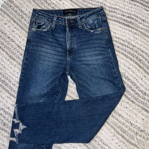 Just black denim jeans